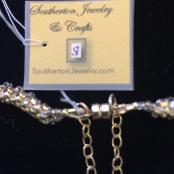 SJC Swarovski Crystal AB Bracelet 14Kt GF Clasp - Picture 3 of 4